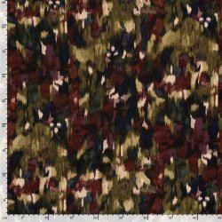 Polyester Satin Samt bunte Kunst - kaltbraun