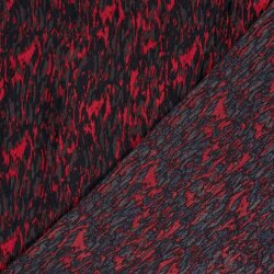 Polyester Satin Samt Muster - rot