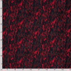 Polyester Satin Samt Muster - rot