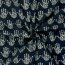 Baumwollvoile Batik-Handabdrücke - dunkel indigo