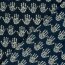 Baumwollvoile Batik-Handabdrücke - dunkel indigo