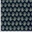 Baumwollvoile Batik-Handabdrücke - dunkel indigo