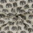 Baumwollvoile Elefant - hellbeige