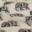 Baumwollvoile Elefant - hellbeige