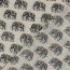 Baumwollvoile Elefant - hellbeige