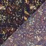Satin Duchesse Paisley - dunkelblau
