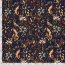 Satin Duchesse Paisley - dunkelblau
