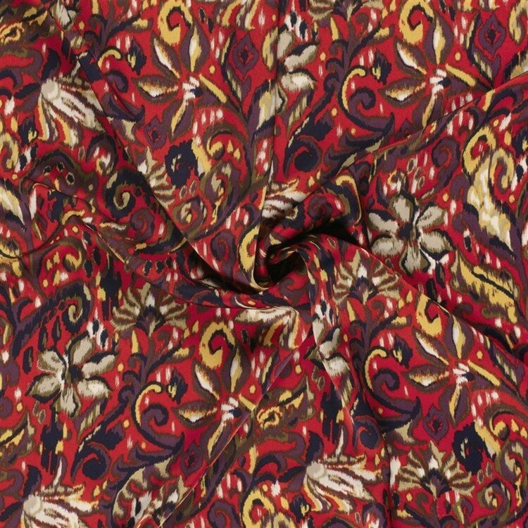 Satin Duchesse Paisley