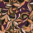 Satin Duchesse bunte Blumenmuster - korall