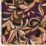 Satin Duchesse bunte Blumenmuster - korall