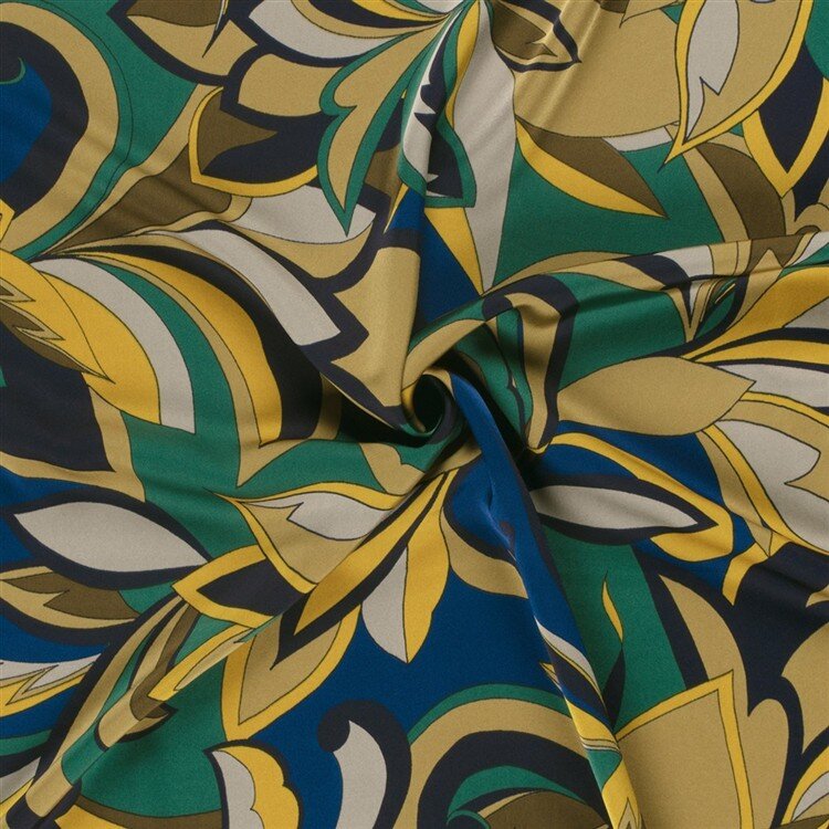 Satin Duchesse bunte Blumenmuster - helloliv