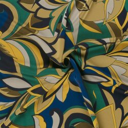 Satin Duchesse bunte Blumenmuster - helloliv