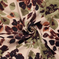 Viskosesatin Blumen