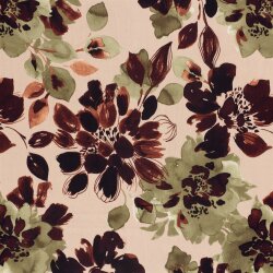 Viskosesatin Blumen