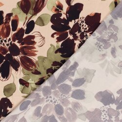 Viskosesatin Blumen
