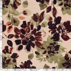 Viskosesatin Blumen