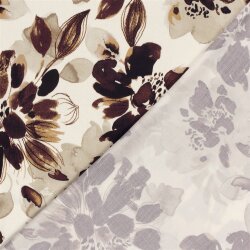 Viskosesatin Blumen