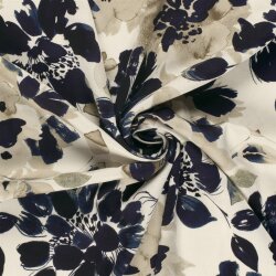 Viskosesatin Blumen
