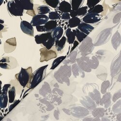 Viskosesatin Blumen