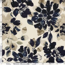 Viskosesatin Blumen
