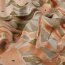 Viskose Twill Blumenmuster - soft ziegelrot