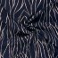Viskose Twill Streifenmuster - dunkelblau