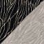 Viskose Twill Streifenmuster - schwarz