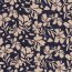Viskose Nylon Jersey Twill Blumen - dunkelblau