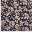Viskose Nylon Jersey Twill Blumen - dunkelblau