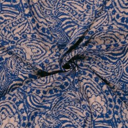 Polyester Satin Samt Paisley Kunst - hellrosa