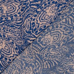 Polyester Satin Samt Paisley Kunst - hellrosa