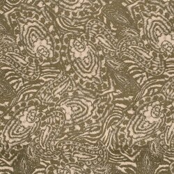 Polyester Satin Samt Paisley Kunst - kaltbraun