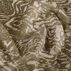 Polyester Satin Samt Paisley Kunst - kaltbraun