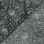 Polyester Satin Samt Paisley Kunst - grau