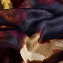 Polyester Satin Samt Farbkunst - rost