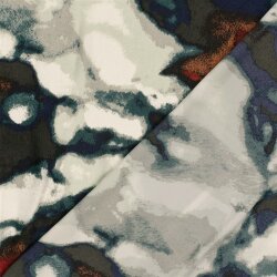 Polyester Satin Samt Farbkunst - waldgrün