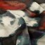 Polyester Satin Samt Farbkunst - waldgrün