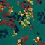 Polyester Satin Samt LEAVES