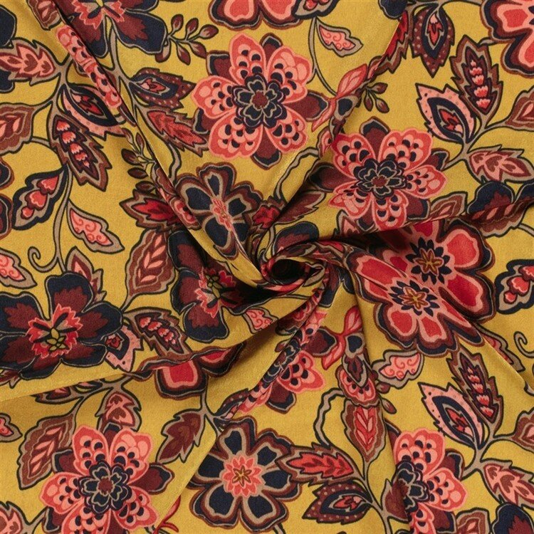 Polyester Satin Samt Blumen