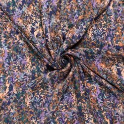 Polyester Satin Samt LEAVES
