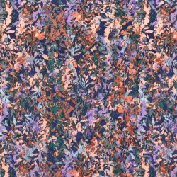 Polyester Satin Samt LEAVES