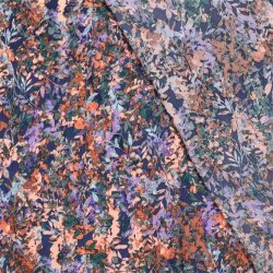 Polyester Satin Samt LEAVES
