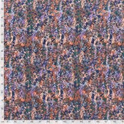 Polyester Satin Samt LEAVES