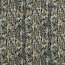Polyester Satin Samt LEAVES  schwarz