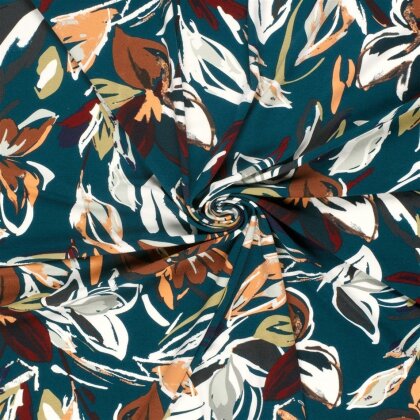 Viskose Jersey Blumen