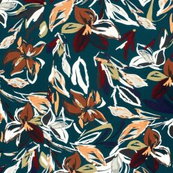 Viskose Jersey Blumen