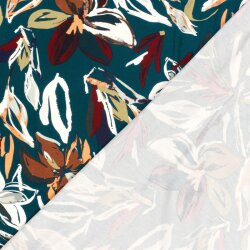 Viskose Jersey Blumen
