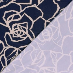 Viskose Jersey Formen - dunkelblau