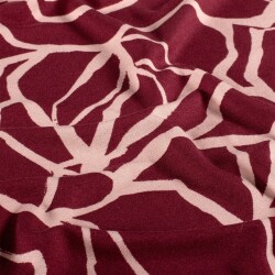Viskose Jersey Formen - dunkelrot