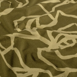 Viskose Jersey Abstrakt - taupe